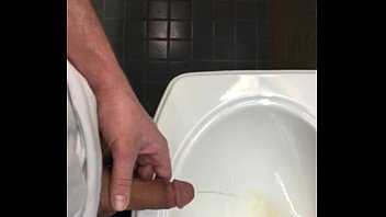 Pissing in Sink public bathroom