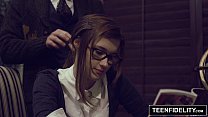 TEENFIDELITY - Cutie Alaina Dawson Creampied on Teacher's Desk