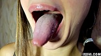 Fetish tongue Ananta Shakti licking fingers