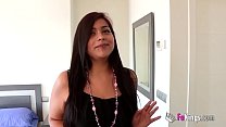 21 years old little latina doll is fucked by a much older guy from Madrid