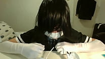 Asian Sissy Maid Eats Up Every Singal Drop Of The Cum