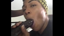 “I can swallow ANY SIZE ..challenge me!” - LibraLuve Swallowing 12" of Big Black Dick