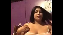 Mexican flashes huge tits