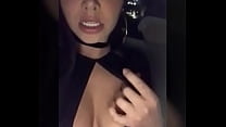 Singer Paola jara. Masturbating in car