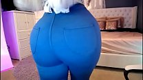 Huge Ass in Tight Blue Pants