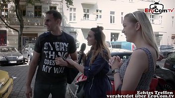 german reporter search guy and girl on street for real sexdate