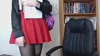 Teaser Clip! Goth BBW Tattooed becomes Detention Aide and Seduces Teacher to do Her Bidding Femdom Fetish