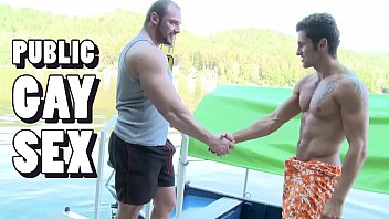GAYWIRE - Muscular Studs Tomm & Rudy Black Bumping Uglies Out In Public