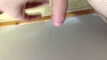 Jacking my small cock until I cum
