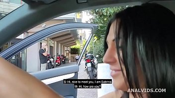 Italian Sluts, Sabrina Ice drinks pee and gets fucked in the ass with exhibitionism, outdoor and swallow GL293