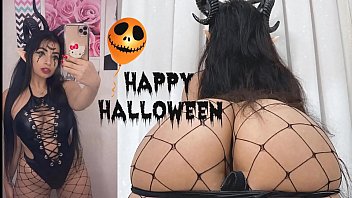 Halloween 2020 - Succubus summoned - Porn horror - Dirty Talking, Blowjob, Fuck Tits - Cum in Mouth
