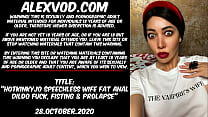 Hotkinkyjo speechless wife fat anal dildo fuck, bellybulge, fisting & anal prolapse