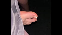 Homemade cumming on sexy feet sexy toes foot fetish