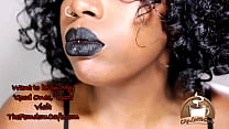 Black Lipstick on Full Lips is Your Weakness JOI - Lipstick Fetish Mouth Fetish