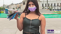 Venezolana sumisa de 18 años recibe su primera perforada anal en las calles de Lima