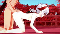 Genshin Impact Yaoi - Tartaglia fucks Kazuha's ass until she gets it pregnant twice - Manga Anime Japanese Asian Game Porn Gay