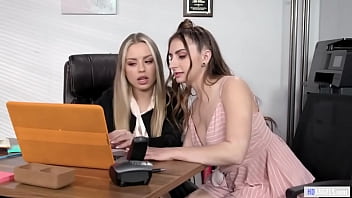 Sexy IT girl and intern having sex -  Penelope Kay and Anna Claire Clouds