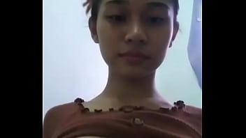 Hot young khmer girl taking selfie with naked body