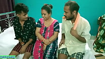 Hot Milf Aunty shared! Hindi latest threesome sex 15 min
