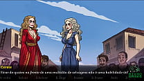Game of whores ep 24 Dany, Sansa and Cersei Riding with Dildo