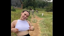 Hailee Starr Flashes Titties on Hike