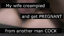 My big boobed cheating wife creampied and  get pregnant by another man! - Cuckold roleplay story with cuckold captions - Part 1