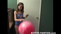 Petite teen belly dancer Kitty teasing