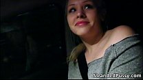 Hot babe Lola gets fucked by the stranger in the backseat of the car